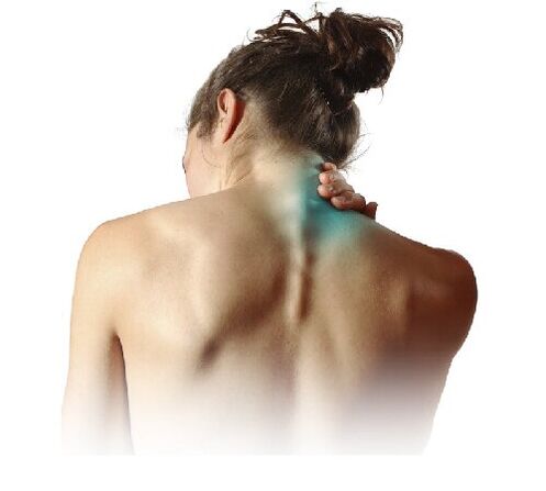 Ból jest głównym objawem osteochondrozy szyjki macicy. 